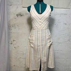 Rayon and linen boho dress